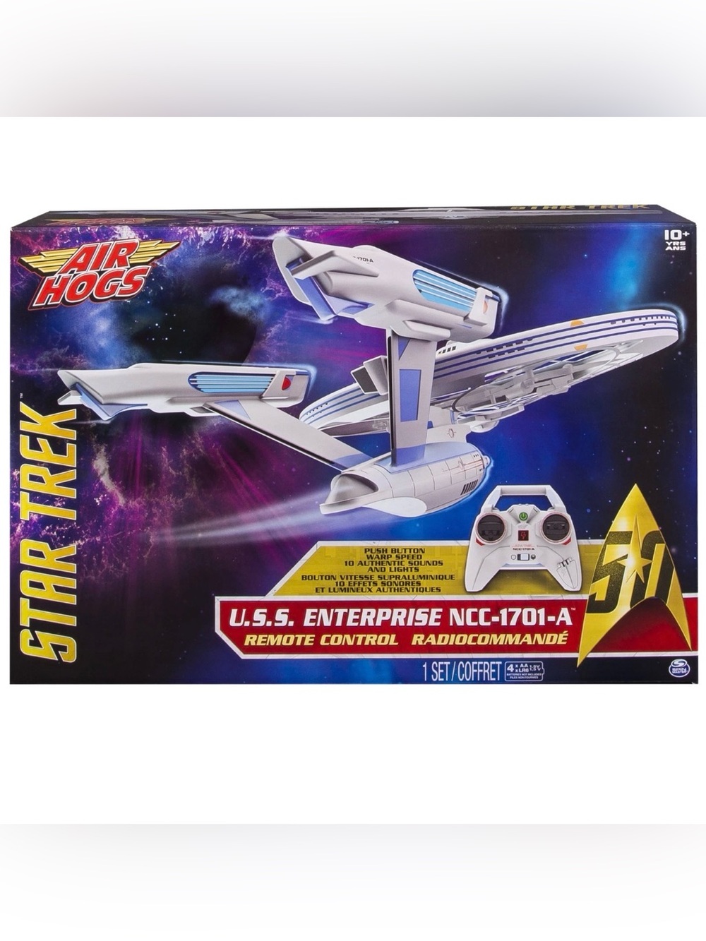 Star Trek USS Enterprise NCC-1701-A Remote Control Drone - Air Hogs NEW!